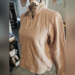 Antigua Light Tan Quarter-Zip Pullover